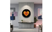 Round Wall Clock Dot Indicators Home Decor
