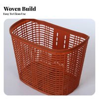 Large Capacity Front Cycle Basket Long-Lasting Front Handlebar Storage Basket Multi-Functional for Commuting