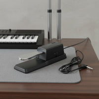 Sturdy Construction Sustain Pedal Non-Slip Base Electronic Piano Foot Pedal Polarity Switch Keyboard Footswitch Long Cable for Home Practice, Studio Recording, Stage Performance