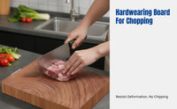 Durable Ironwood Kitchen Chopping Board, Double-Sided, Thickened Rectangular Board
