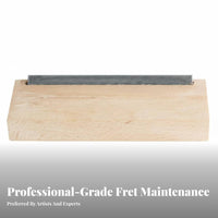 Professional Grade Guitar Fret File Fine Sanding Surface Fret Dressing Tool Stainless Steel for Musicians, Workshop, Music Studio, On The Go