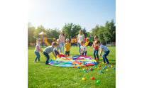 Sensory Integration Training Rainbow Whack-a-Critter Parachute Parent-Child Interaction Rainbow Play Parachute Develops Physical Skills Round Team Building Toy Colorful Design for Preschoolers, Families, Kindergarten, Outdoor, Backyard, Party