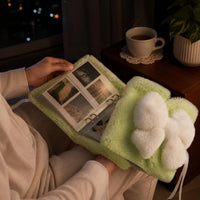 INS Plush Bowknot Magnetic Photo Card Holder Album