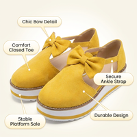 Women's Low Top Bow Knot Ankle Boots, Casual Suede Suede Sandals, Rubber Sole, Round Toe, T-Strap, Summer Vacation Footwear