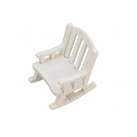 Curved Rockers 1:12 Scale Chair Slatted Back Dollhouse Rocking Chair