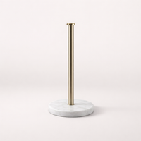 Dining Table and Kitchen Island Paper Roll Holder for Home Cooks, Stainless Steel Towel Countertop with Stable Base