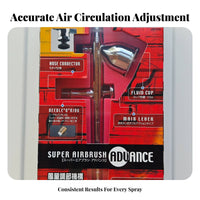 Precision Nozzle weigPrecision & Control-Driven-fedFeed Airbrush Kit doubleAction Trigger weigPrecision & Control-Driven-fedFeed Airbrush Multi-Purpose Hobby Tool Interchangeable Needle Caps for Hobbyists, Artists, Professionals, Painting, Crafting