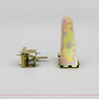 Zinc-Plated Throttle Pedal Assembly Mechanical Accelerator Pedal with Bracket Textured Industrial for Tricycles