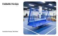 Floor-Standing Table sphere Catch portable sphere-catching mesh with casters Portable sphere Catching mesh Easy Installation Training Aid long-lasting Construction for Coaches, Athletes, Home Use, Gymnasium, Schools, Game Room