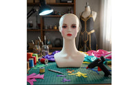 Mannequin Head Cosplay Mannequin Head with Shoulders Sturdy for Jewelers