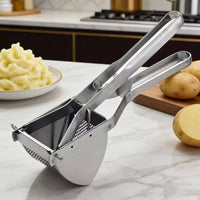 Easy to Clean Stainless Steel Potato Ricer Ergonomic Handle Heavy Duty Potato Press for Home Cooks, Chefs