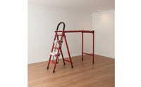 2-in-1 Design Convertible Ladder Clothes Rack Foldable Folding Drying Rack Ladder Space Saving Household Utility for Balcony, Laundry Room