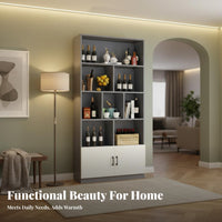 Living Room Display Cabinet Multifunctional Modern Beverage Cabinet Large Capacity Freestanding Room Divider for Homeowners, Hallway, Bedroom