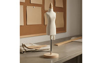 Teaching Dress Metal Support Rod Fashion Display Wooden Base Crafting Supply for Tailors