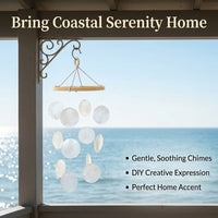 Make Your Personal Ocean Wind Chime DIY Kit Disc for Garden Wind Chimes Outdoor, Beginner Family Craft Kit