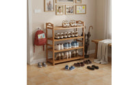 Multi-Tier Shoe Rack Space Saving Freestanding Shoe Stand Dustproof Design Household Storage for Entryway, Hallway, Closet
