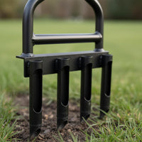 Manual Lawn Aerator Portable Soil Loosening Tool Heavy-Duty Lawn Coring Tool for Homeowners