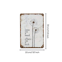 Gift Idea Hope Flower Hope Sign Distressed Finish Hope Flower Wall Sign