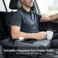 Multi-Functional Design Armrest Cushion with Tissue Box Comfortable Arm Support Multifunctional Armrest Extender Anti-Slip Base