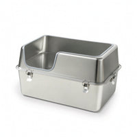 Stainless Steel Waste Pan Easy-Tohygienic Waste Pan with High Sides Odor-Resistant Pet Supply for Cats