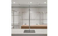 Crossbar Handbag Stand Rust-Resistant Crossbar Purse Display Stand Non-Slip Base Stainless Steel Bag Holder for Retail Store, Boutique