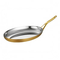 Stainless Steel Serving Plate Raised Edge Oval Serving Plate Reflective Stainless Steel Platter