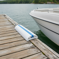 D-Type White Rubber Marine Dock Bumper Strip for Yachts and Fishing Boats