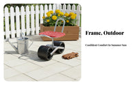 Wheeled Garden Seat 360-Degree Swivel Rolling Garden Stool Heavy-Duty for Garage