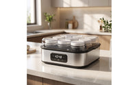 Yogurt Maker with Glass Jars   Yogurt Maker with Digital Control Panel Countertop for Families, Home Kitchen