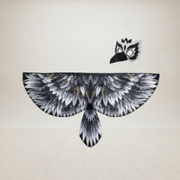 Lightweight Eagle Wings with Mask One Size Fits Most Bird Wings Cape Eye-Catching Cape with Mask Simple to Put on and off for Children, Toddlers, Dress-Up
