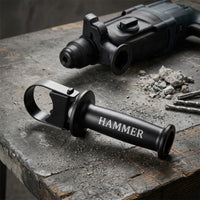 Adjustable Rotary Hammer Side Handle Ergonomic Mango De Martillo Perforador Heavy-Duty Grip with Clamping Collar Anti-Slip for DIYers, Professionals, Renovation Work, Workshop Repairs