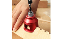 Precision Alignment Self-Centering Dowel Jig Aluminum Alloy Body Vertical Drill Guide Stainless Steel Sleeves Dowel Hole Jig Easy to Position for DIYers, Woodworkers, Furniture Making