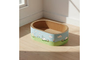 Less Mess Deep Cat Scratcher Bowl Long-Lasting Round Cat Scratcher Bed Furniture Protector Spacious Design for Large Cats