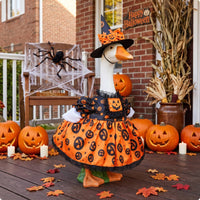 Porch Goose Dress Halloween Goose Outfit Decor Novelty Weather-Resistant for Homeowners, Yard, Garden