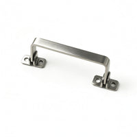 Silver Finish Folding Square Pull Handle Includes Screws Foldable Pull Handle Corrosion-Resistant Home Hardware Easy to Install