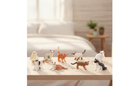12 Pieces Collectible Cat Figurines Assorted Miniature Cat Figures Tiny Miniatures Painted for Crafters, Desk Decor