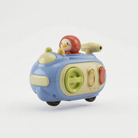 Toy Motorcycle with Whistle Cartoon Press and Go Toy Batterybattery-Less Interactive for Toddlers, Playroom, Daycare