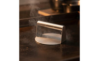 Stainless Steel Meat Press with Handle Flat Bottom Burger Press Compact Steak Weight Heavy-Duty for Outdoor Grilling