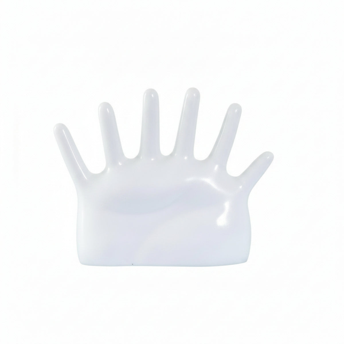 PVC Hand Band Holder Glossy Hand-Shaped Band Stand 6-Finger Jewelry Display Stand Desktop