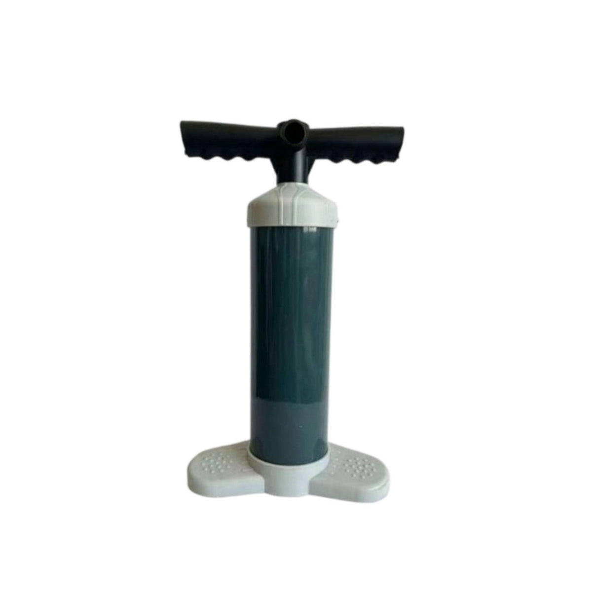 Portable Hand Air Pump Ergonomic Handle Manual Pump Inflatables Multi-Nozzle for Camping, Beach, Pool