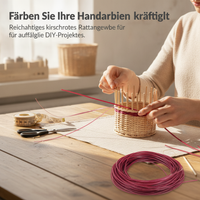 PE Rattan Weaving Material for DIY Baskets, Vases, and Storage Bins
