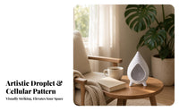 Teardrop Scent Dish Three-Legged Base Ribbed Scent Holder Ceramic for Smudging