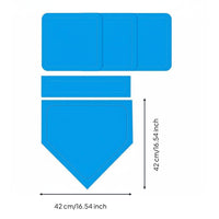 5 Pieces Rubber Home Plate Set Waterproof Baseball Base Set Portable Field Marker for Kids, Gym