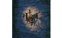 2 Pieces Antique Finish Bronze Wall Candle Sconce Vintage Wall Candle Sconce Decorative Home Decor for Villa, Courtyard, Living Room