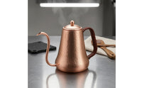 Gooseneck Coffee Pot Long Spout Copper Coffee Pot Domed Lid Kitchenware