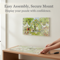 Acrylic Jigsaw Puzzle Frame for Wall or Tabletop Display, High Transparency Dustproof