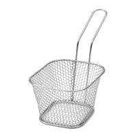Rust Resistant French Fry Basket Long-Lasting Fry Basket with Handle Dishwasher Safe Easy to Clean for Restaurants