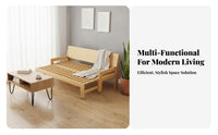 Pull-out Design Extendable Daybed Space-Saving Sofa Bed Multi-Functional Sleeper Couch Long-Lasting Frame for Apartment Dwellers, Students, Homeowners, Small Areas, Bedroom, Office