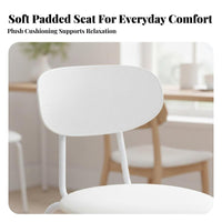 Ergonomic Backrest Stackable Cafe Seat Sturdy Frame Industrial Cafe Chair Long-Lasting Construction Kitchen Seating Anti-Slip Foot Pads for Restaurant Owners, Homeowners, Office Workers, Dining Room, Beauty Salon