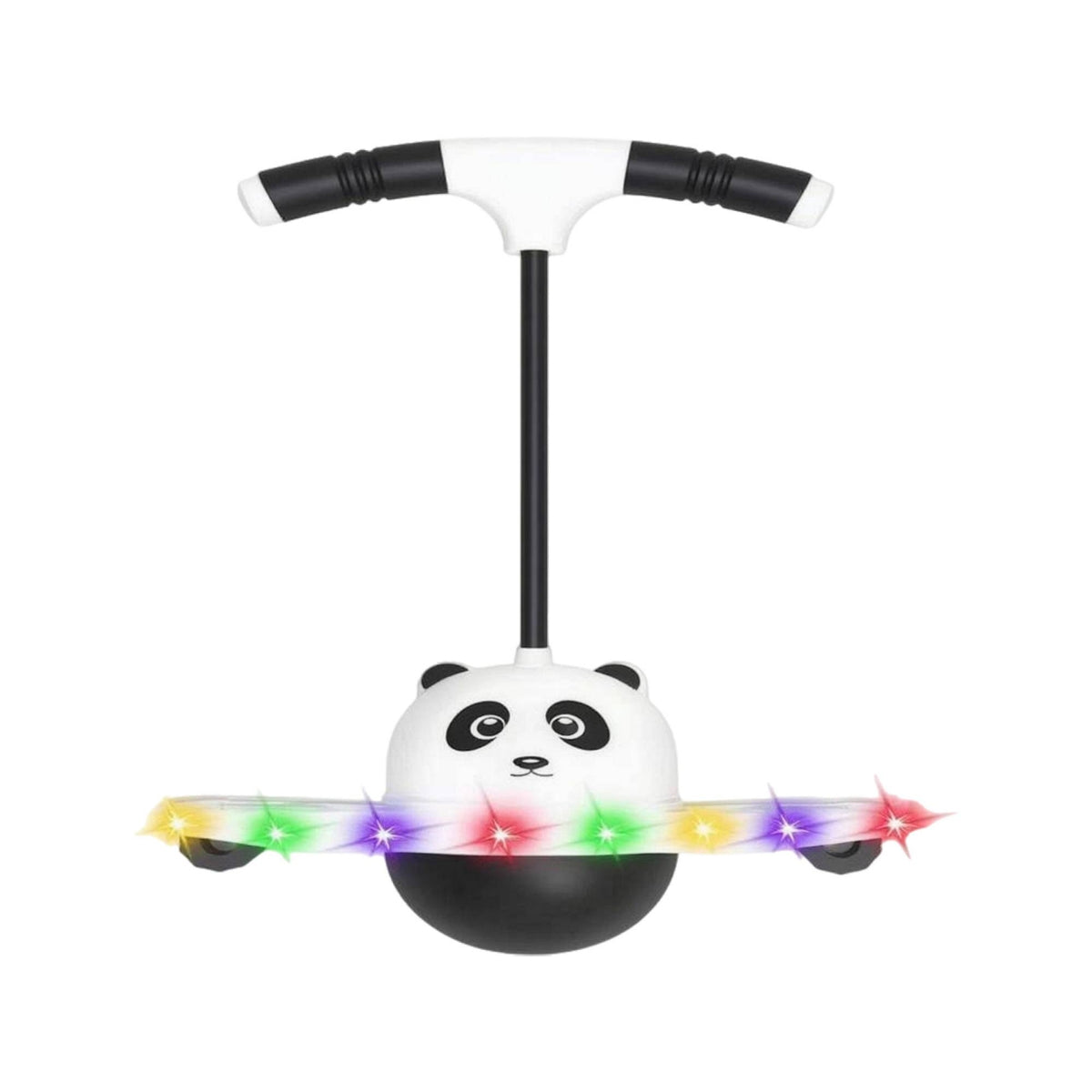Handlebar Jumping Balance Toy Wide Platform Creature Face Bouncing Toy Wheel-Like Supports Handle Balance Ball Hand Pump for Children